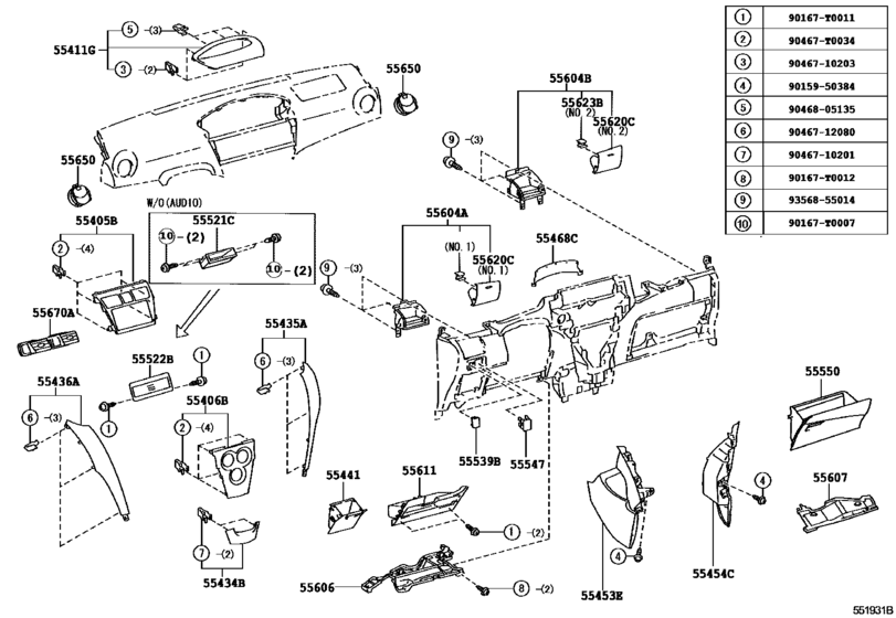Instrument Panel & Glove Compartment