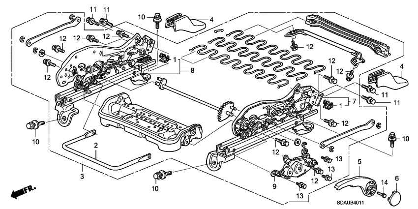 Front seat components