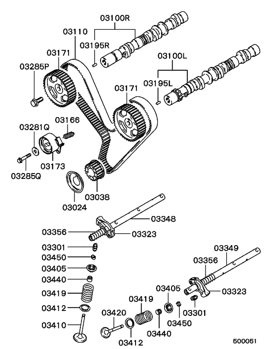 Camshaft & valve