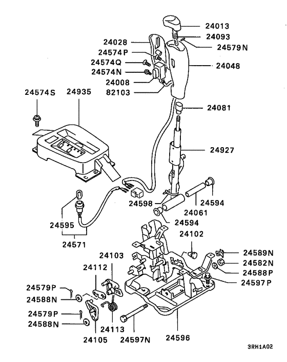 A/t floor shift linkage
