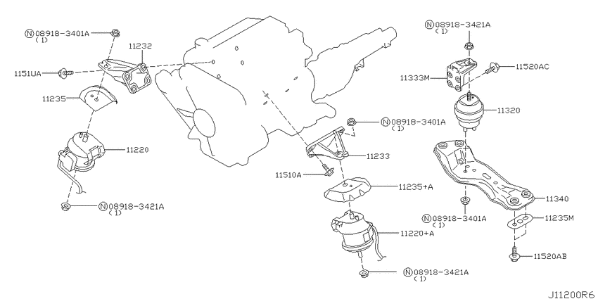 Engine & transmission   mounting