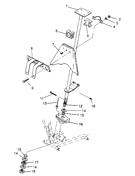 Steering post assembly