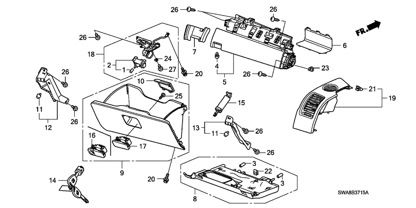 Instrument panel garnish