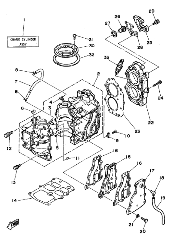 Cylinder crankcase