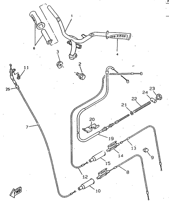 Steering handle & cable