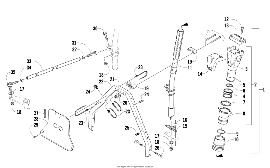 Steering Post Assembly