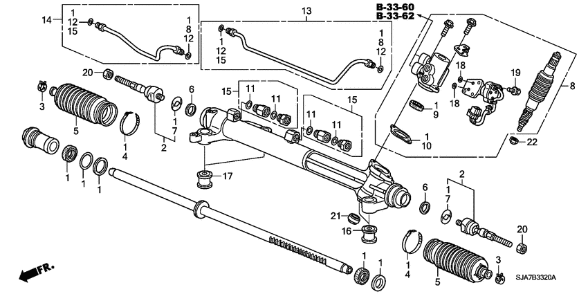 P.s. gear box components