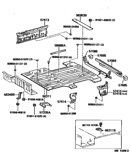Rear Floor Panel & Rear Floor Member