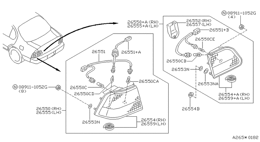 Rear combination lamp