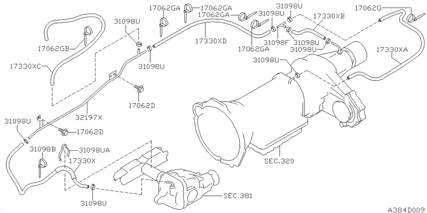 Breather piping     (for fr unit)
