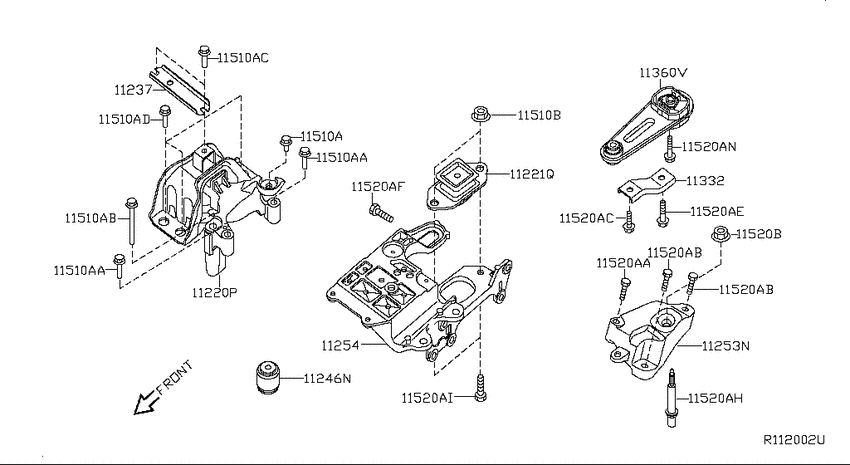 Engine & transmission   mounting