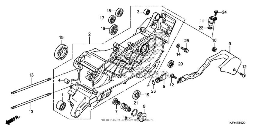 Left crankcase