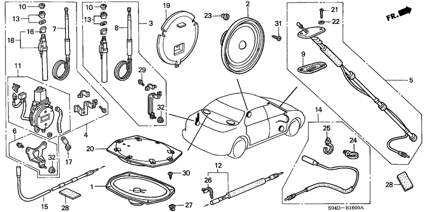 Radio antenna/speaker