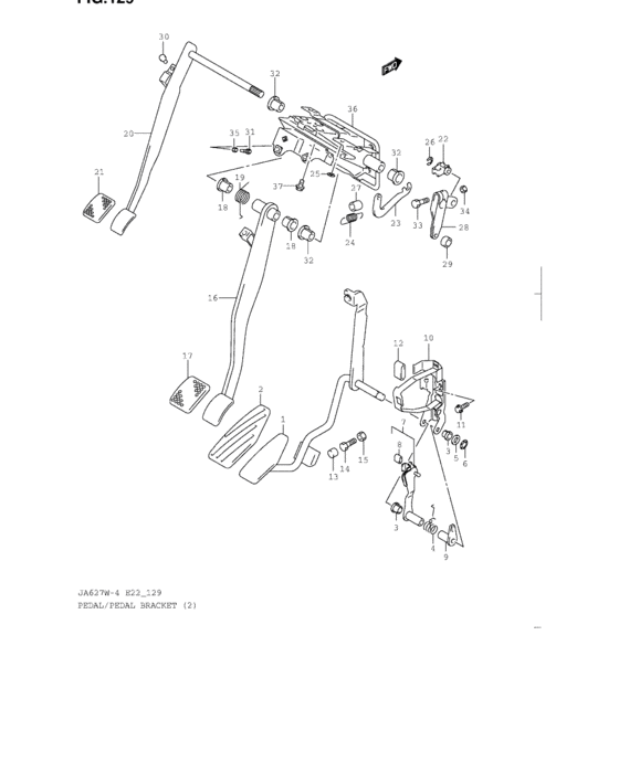 Pedal and pedal bracket
