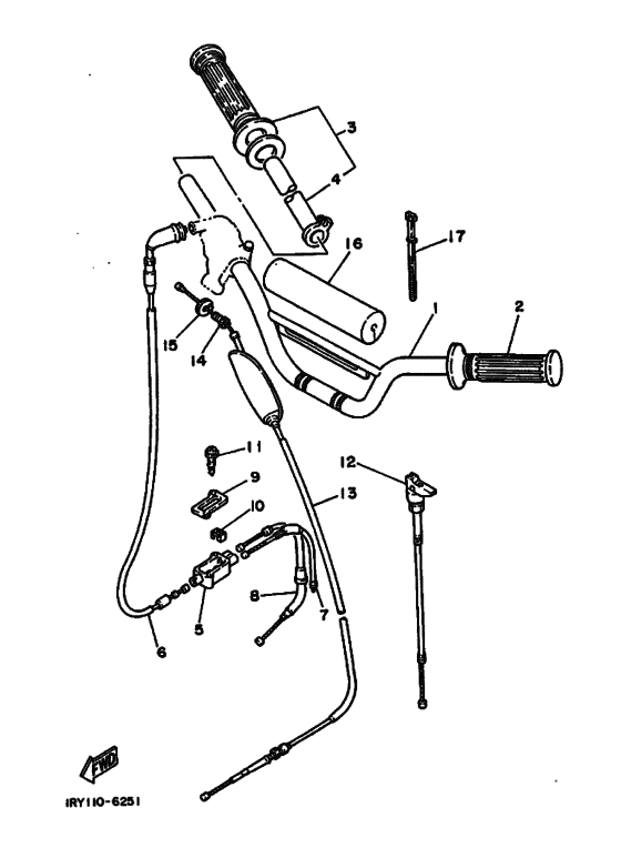 Steering handle & cable