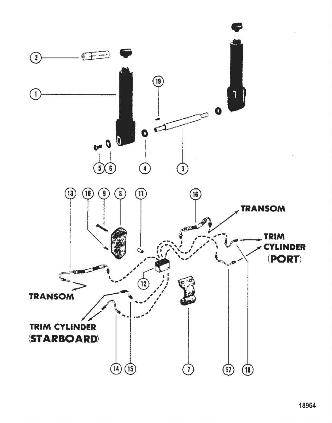 Trim Cylinder (S/n-Usa-5503246/aus-8062734 And Below)