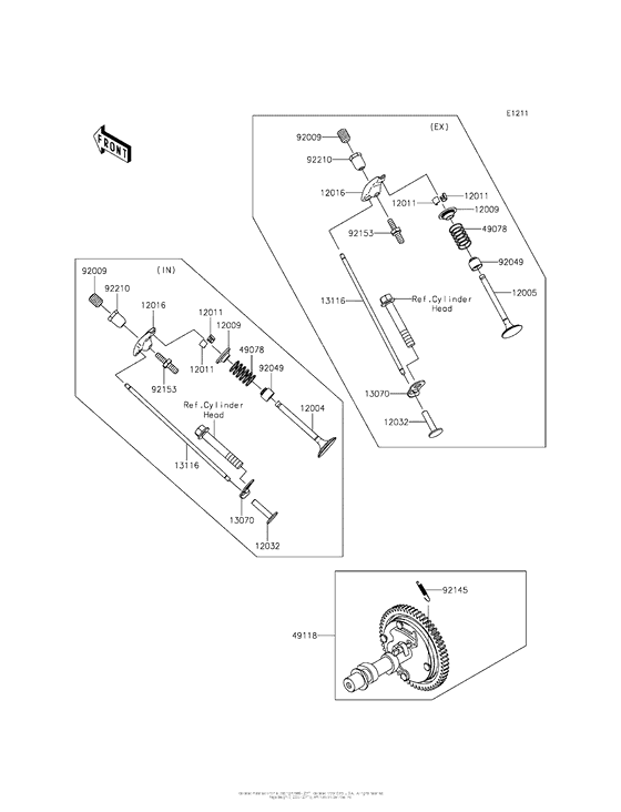 Valve(S)/camshaft(S)
