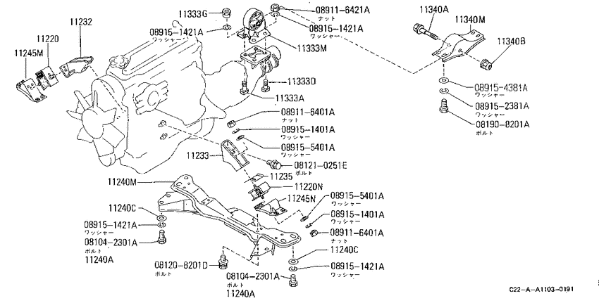 engine & transmission mounting