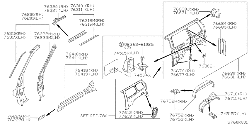 Body side panel