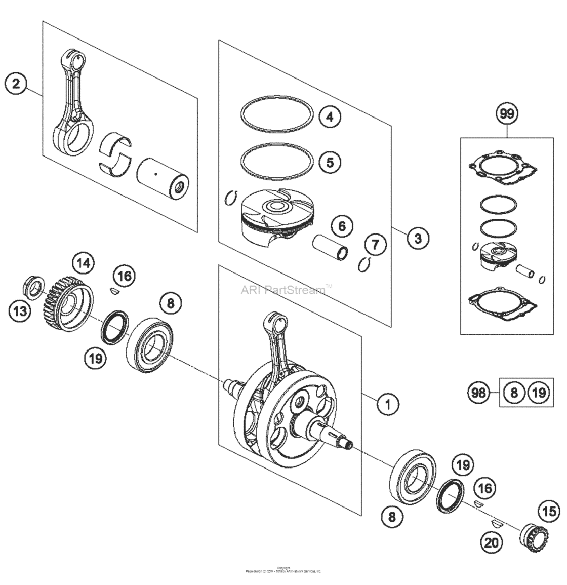 Crankshaft, Piston