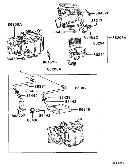 Heater unit & piping
