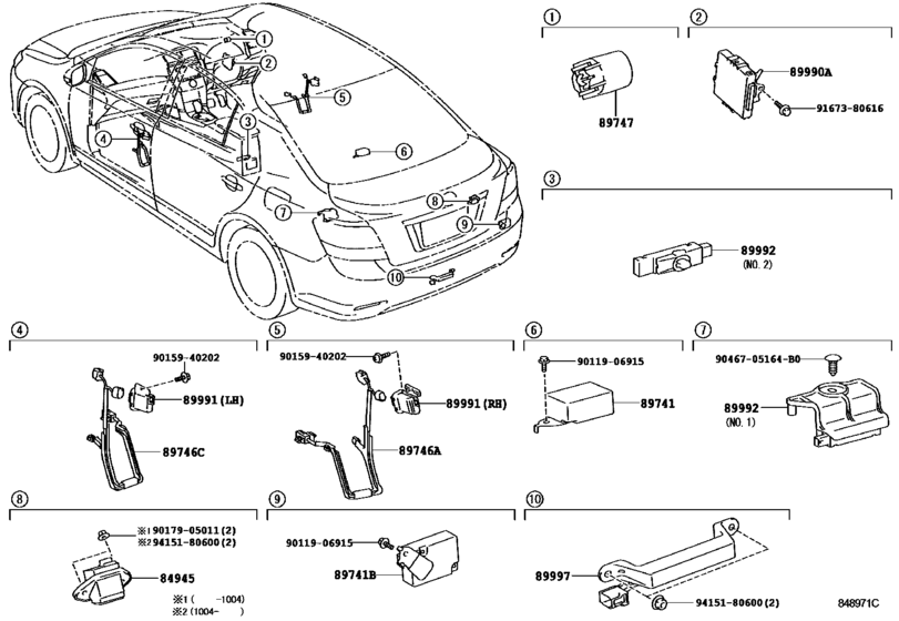 Wireless Door Lock For 2007 - 2018 Toyota Premio  Allion Nzt260 