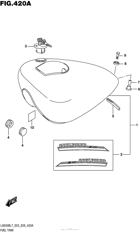 Fuel Tank (Ls650Bl7 E03)