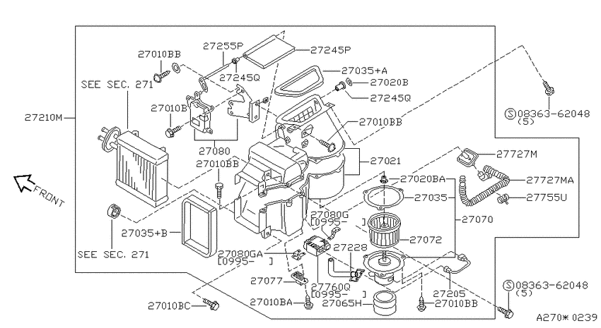 Heater & blower unit