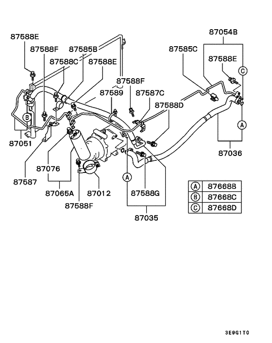A/c condenser, piping