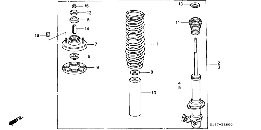 Front shock absorber