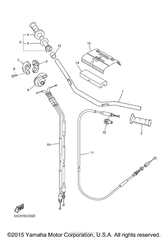 Steering handle & cable