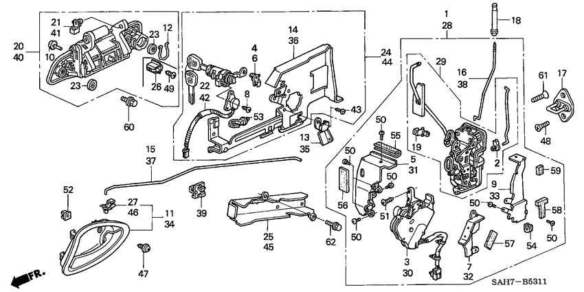 Front door locks/ outer handle