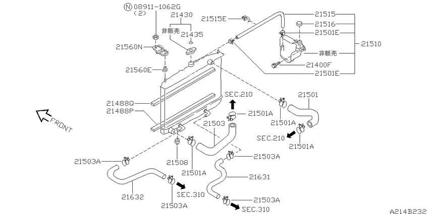 Radiator, shroud & fitting