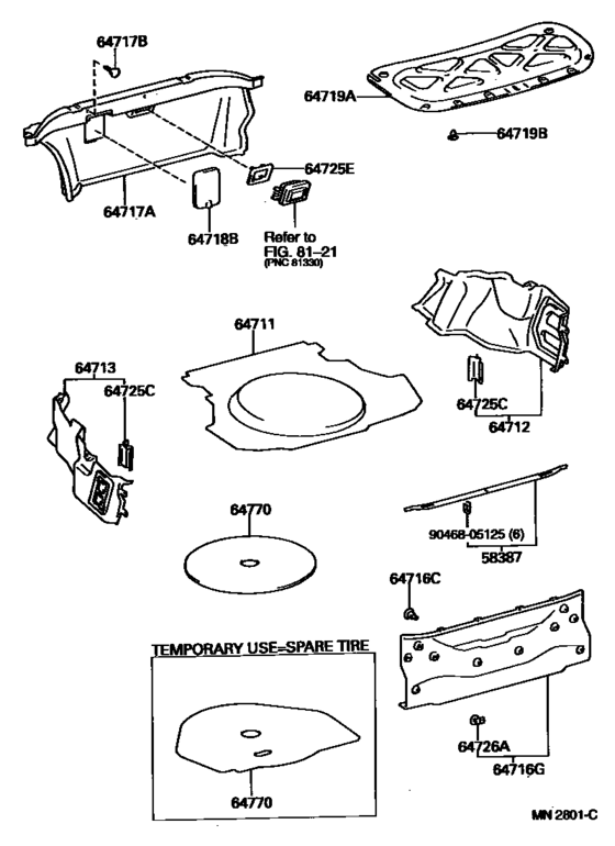 Package Tray Panel & Luggage Compartment Mat
