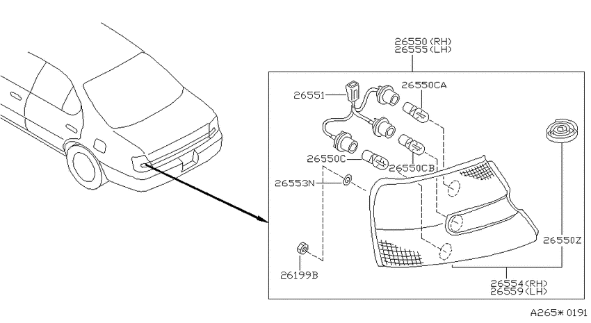 Rear combination lamp