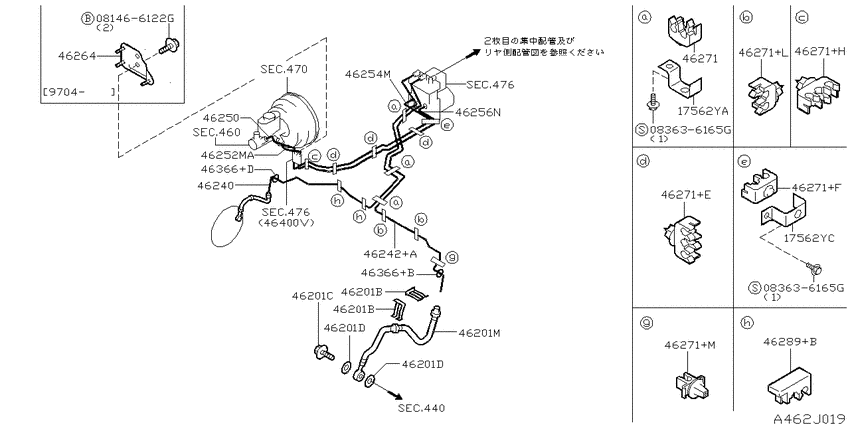 Brake piping & control