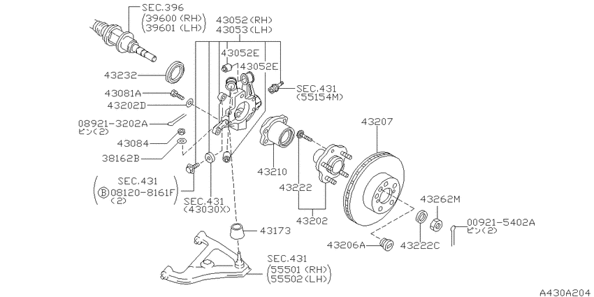 Rear axle