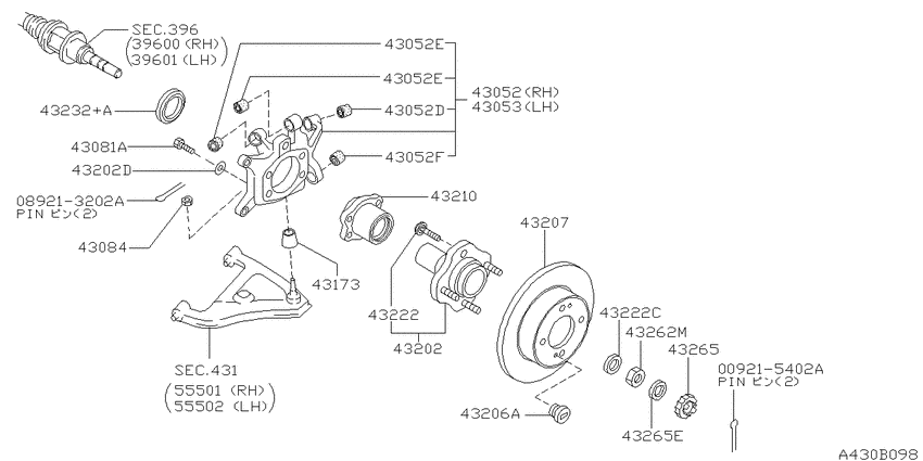 Rear axle
