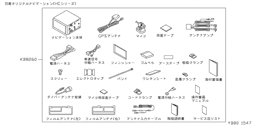 stereo, TV, navigator