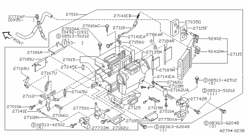 Heater & blower unit