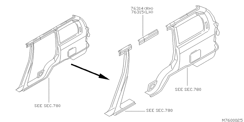 Body side panel