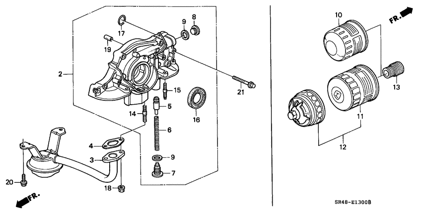 Oil pump/oil strainer