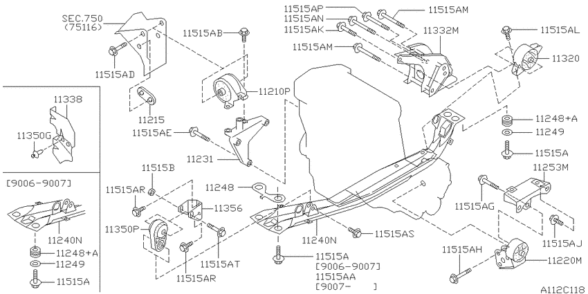 Engine & transmission   mounting