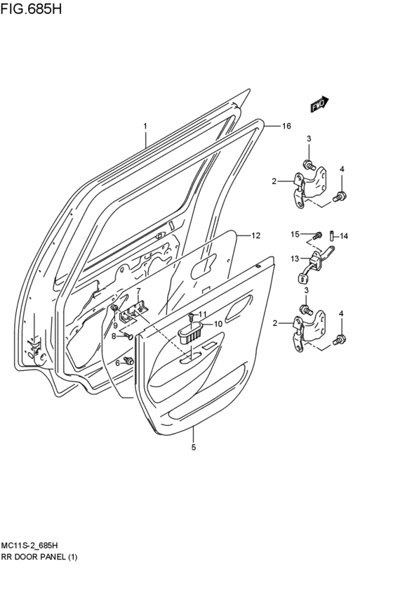 rear door panel