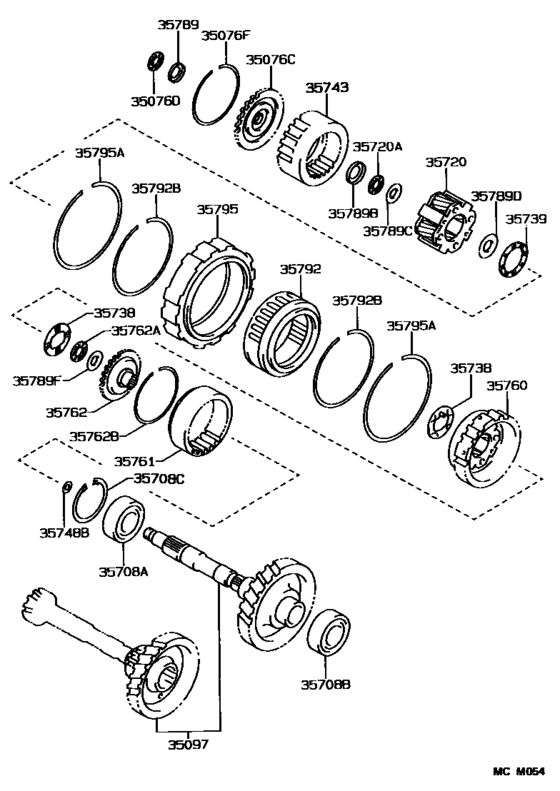 Planetary Gear, Reverse Piston & Counter Gear(Atm)