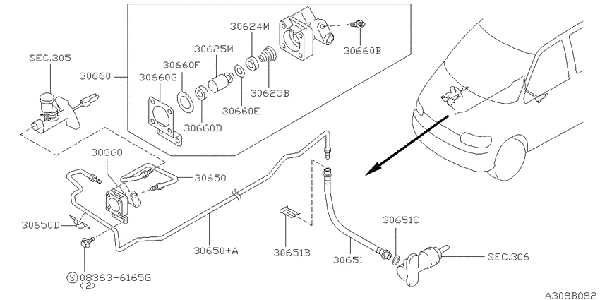 Clutch piping