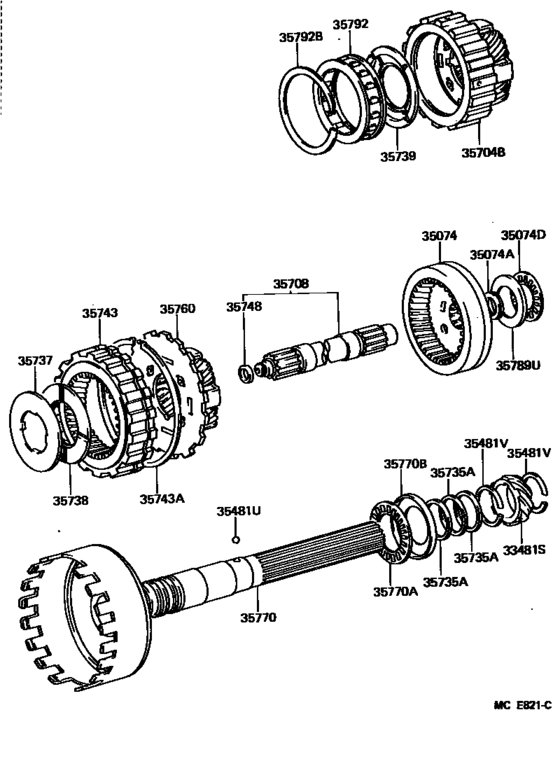 Planetary Gear, Reverse Piston & Counter Gear(Atm)