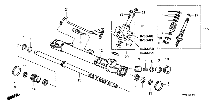 P.s. gear box components