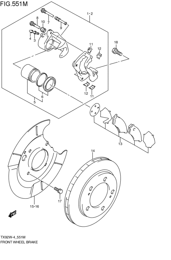 front wheel brakes