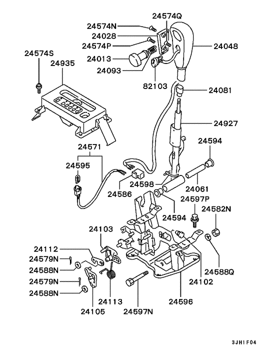 A/t floor shift linkage